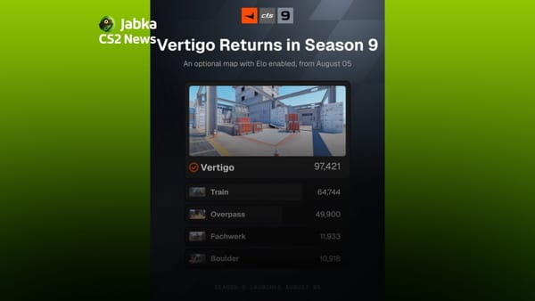 Vertigo возвращается в 9 сезоне на FACEIT