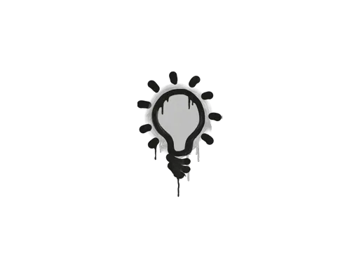 Sealed Graffiti | Lightbulb