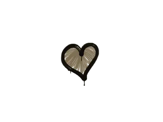 Sealed Graffiti | Heart (Dust Brown)