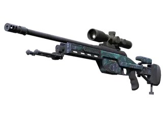 StatTrak™ SSG 08 | Mainframe 001 (Battle-Scarred)
