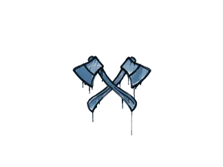 Sealed Graffiti | X-Axes (Monarch Blue)