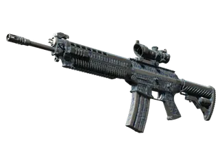 Souvenir SG 553 | Waves Perforated (Battle-Scarred)