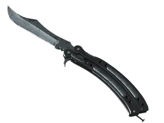 ★ Butterfly Knife | Damascus Steel (Well-Worn)