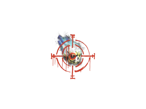 Sealed Graffiti | Skull n' Crosshairs