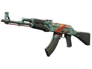 StatTrak™ AK-47 | Aquamarine Revenge (Well-Worn)