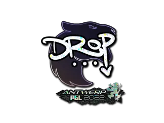 Sticker | drop (Glitter) | Antwerp 2022