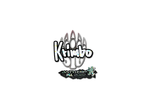 Sticker | Krimbo (Glitter) | Antwerp 2022