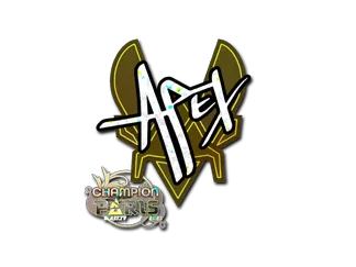 Sticker | apEX (Glitter, Champion) | Paris 2023