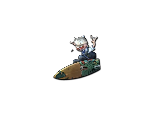 Sticker | Fire Serpent Surf K (Foil)
