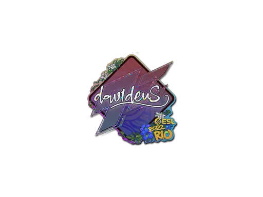 Sticker | dav1deuS (Glitter) | Rio 2022