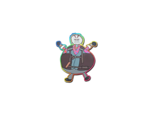 Sticker | Poorly Drawn Bloody Darryl (Holo)