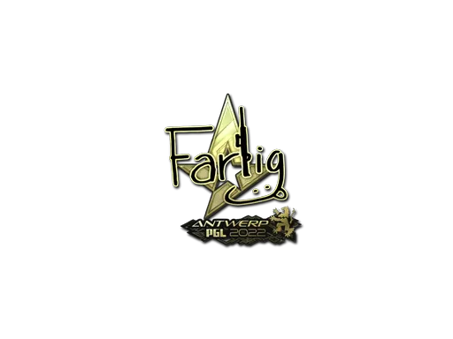Sticker | Farlig (Gold) | Antwerp 2022