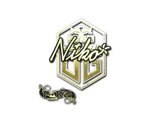 Sticker | niko (Gold)  | Paris 2023