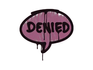 Sealed Graffiti | Denied (Princess Pink)