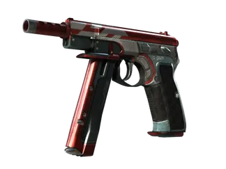 CZ75-Auto | Red Astor (Minimal Wear)